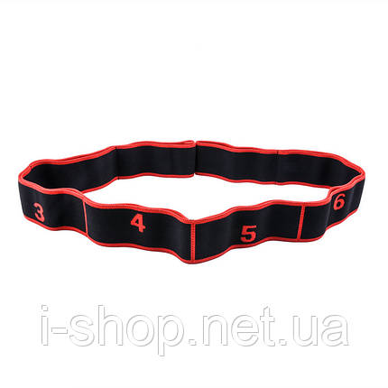 Еспандер гумова-стрічка Newt Elastiband BJOY 10 кг червоно-чорна NE-ELASTI-2R, фото 1