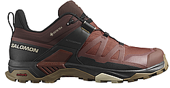 Тактичні кросівки Salomon X ULTRA 4 LEATHER GORE-TEX колір Burnt Henna/Black/Dull Gold