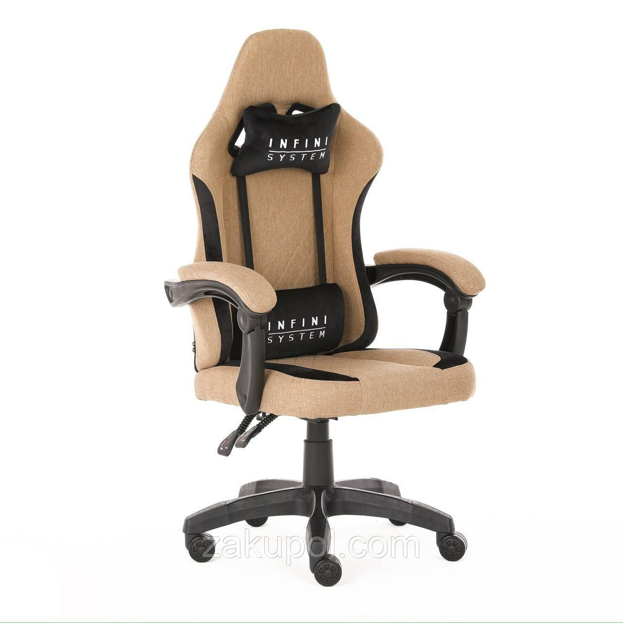 Комп'ютерне крісло із тканини Extreme INFINI SYSTEM Коричневий, фото 1