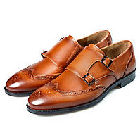 Чоловічі туфлі монки ДЖУЛІАН TANNER 39 Коричневі VA, код: 2719173