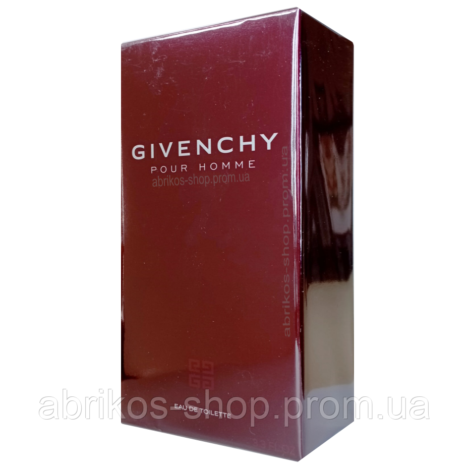 Givenchy pour homme Живанші пур хом чоловічий бордовий 100 мл. Оригінал Франція, фото 1