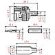 Роз'єм BNC-C174P, вилка для обтискання на кабель RG-174, фото 3