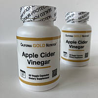 California Gold Nutrition, Apple cider vinegar яблучний оцет, 60 вегетаріанських капсул