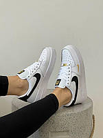 Найк Аир Форс Белые кроссовки для мужчин и женщин. Модные кроссы унисекс Nike Air Force.