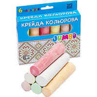 Мел цветной 6шт. круглая "COLOR-IT" Jambo (50257)