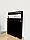 Куточок споживача дерев'яний на 3 секції для магазину кафе закладу компактний чорний, фото 2