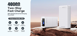 Зовнішній акумулятор (павербанк) REMAX Dinba Series 65W PD+QC Fast Charging Power Bank 40000mAh RPP-310, фото 2