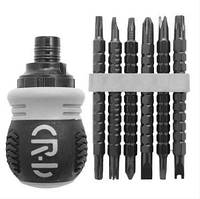 Багатофункціональна храпова телескопічна викрутка з подвійною головкою TOOLS 26