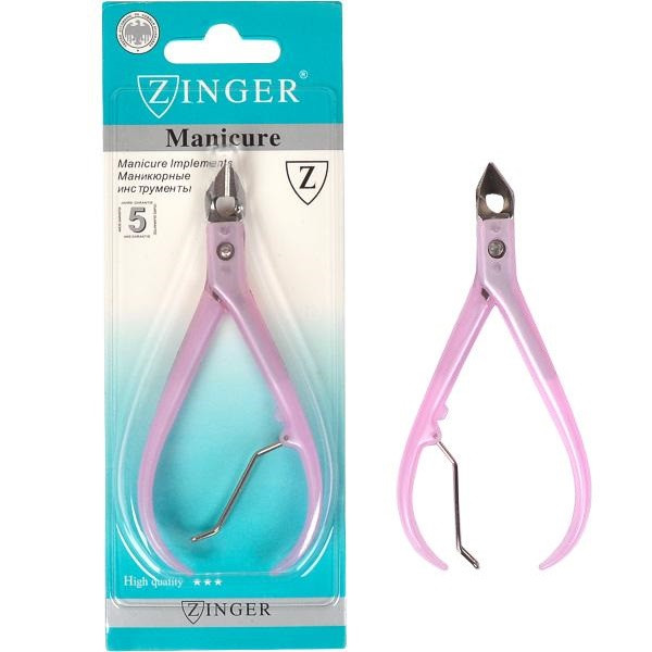 Кусачки для манікюру універсальні "ZINGER" Classic, сталь, кольорові, 11 см (X1-18)