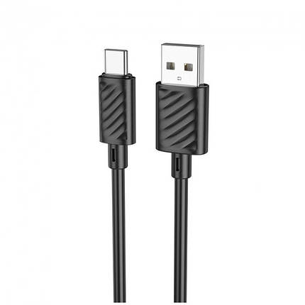 Кабель Hoco X88 Pisces Cable USB to Lightning 2,4A 1m Black, фото 1