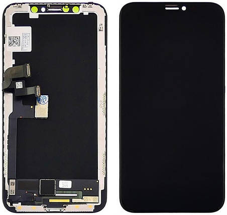Дисплей + сенсор для Apple iPhone X чорний GX-AMOLED, фото 1