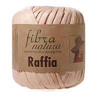 Пряжа FIBRA NATURA (Фібра Натура) № 116-23 пудра (Рафія натуральна для в'язання капелюхів, сумок)