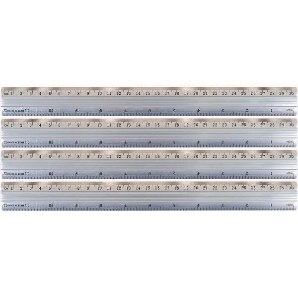 Лінійка 30 см. металева Aluminium Ruler LA30 (8009-30)