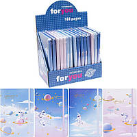 Блокнот А5/80 аркушів, 21х14,5см., клітинка на резинці, тв. обкл. (3783-56L)