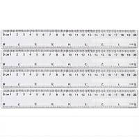 Лінійка 20 см. пластикова, прозора (8820)