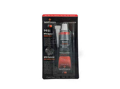Сіліконовий герметик червоний RTV Silicone Red 100г ТМ SENFINECO FG