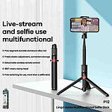 Селфи-монопод REMAX Live Stream Inspiration Multifunction Selfie Stick P12 |Bluetooth|, фото 2