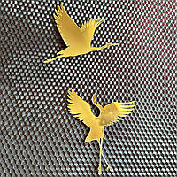 Пара лелек, 2 шт. Акрил дзеркальний, золото/срібло, на вибір: золото