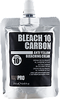 Обесцвечивающий крем с активированным углем KayPro Bleach 10 Carbon Anti-Yellow Bleaching Cream (до 10
