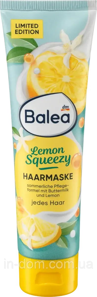 Balea Haarmaske Lemon Squeezy Маска для волосся з ароматом лимона 100 мл