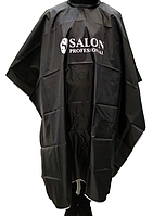 Пеньюар перукарський, накидка для стрижки та фарбування, Salon Professional, колір чорний