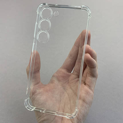 Чохол для Samsung Galaxy S23 силіконовий з бронь кутами чохол на телефон самсунг с23 прозорий ttp, фото 1