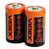 Батарейка сольова Videx R20 (D) 1.5V