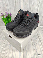 Черные мужские термо кроссовки Merrell, мужские туристические кроссовки осень - зима, мужские зимние кроссовки