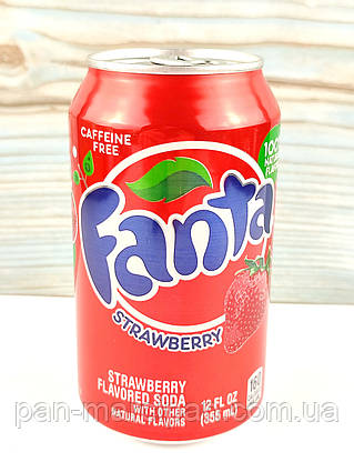 Газований напій Fanta Strawberry 355 мл (США)