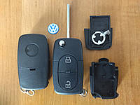 Корпус ключа 2 кнопки Volkswagen (под 2 батарейки)