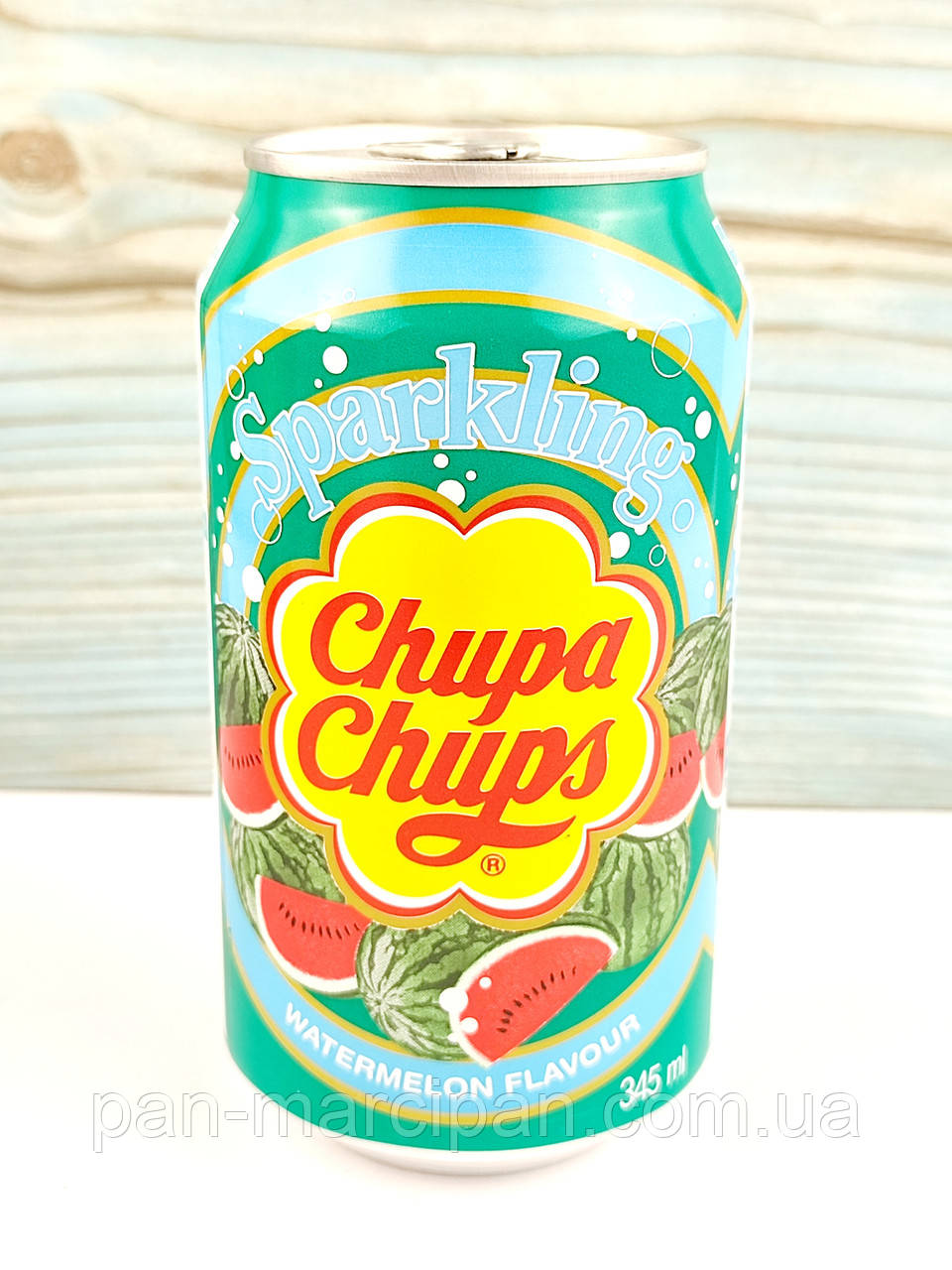Газований напій з ароматом кавуна Chupa Chups 345 мл Корея, фото 1