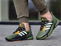 Только 46р! Кроссовки мужские хаки весна осень демисезон Кросівки чоловічі хакі весняні осінні (Код: Б3002)