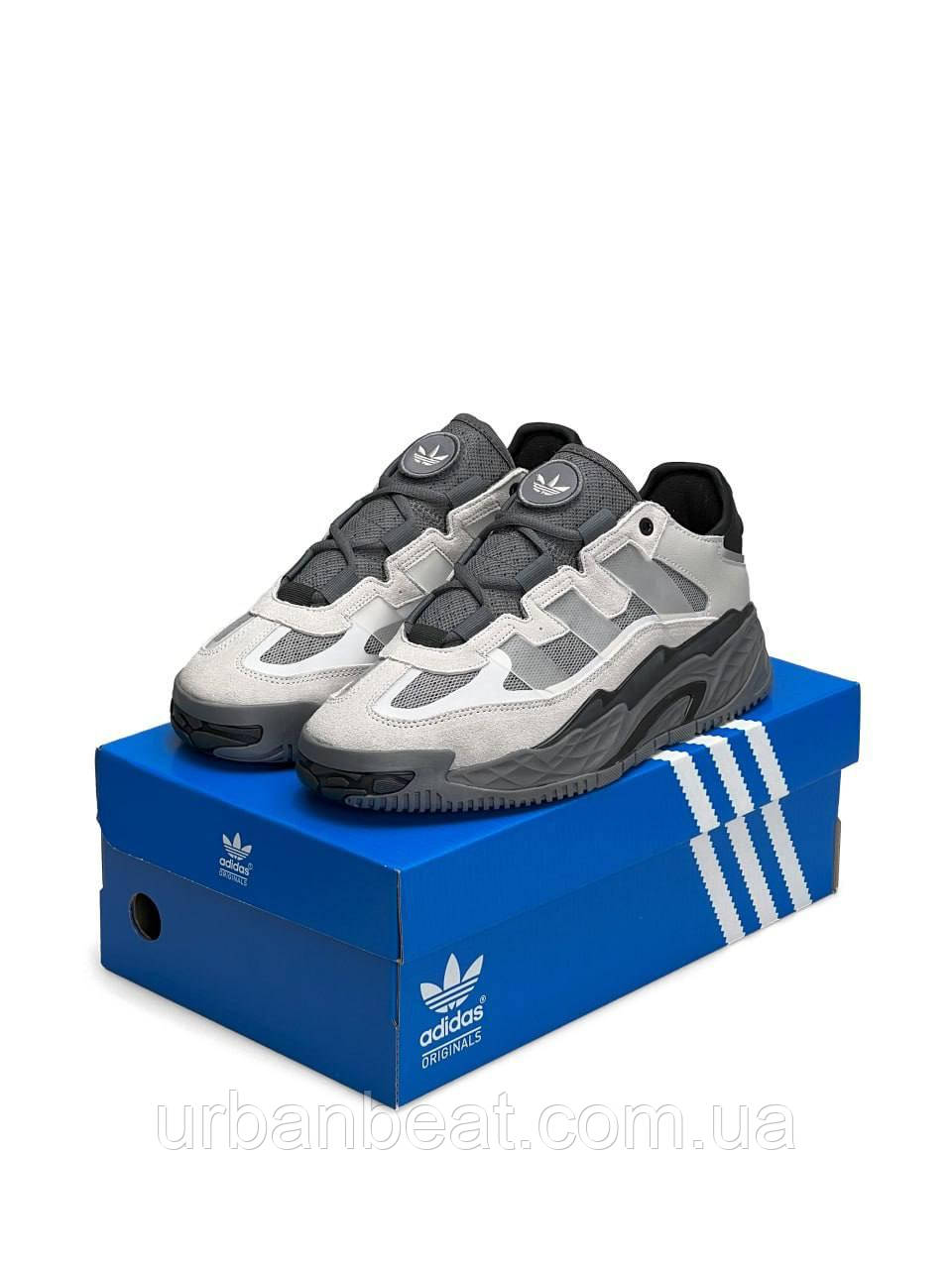 Мужские кроссовки Adidas Niteball Gray 45 - фото 2 - id-p1920974666