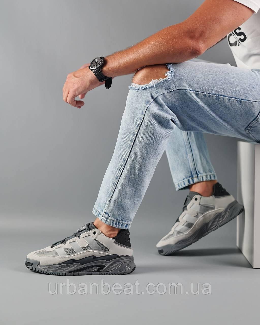 Мужские кроссовки Adidas Niteball Gray 45 - фото 5 - id-p1920974666