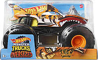 Hot Wheels Monster Jam джип тигрова акула 124 Tiger Shark Trucks Vehicle