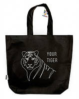 Экосумка шоппер 4Profi "Your Тигр" диагональ (хлопок) черная
