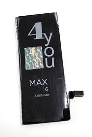 Акумулятор для телефону iPhone 6 4you MAX (2280 mAh) посилена