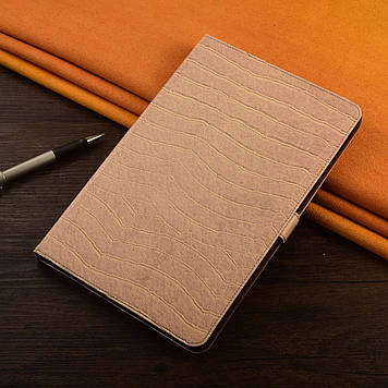 Чохол для Xiaomi Pad 5 pro 12.4" з натуральної шкіри протиударний вологостійкий книжка з підставкою "ALPINEX" Бежевий