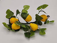 Штучна гілка жовті груші Муляж фрукти для декору L 40 cm IKA SHOP