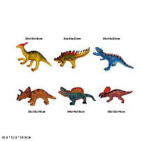 Животные K3004 (72шт)динозавры ,6 видов микс, в пакете 35*12*18см от style & step