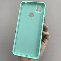 Чохол для Xiaomi Redmi 9C матовий із захистом для камери чохол на телефон сяомі редмі 9с бірюзовий CFH, фото 3