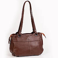 Женская кожаная сумка Karya 2425-38 коричневая
