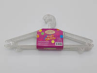 Вішалки плічка плічки для дитячого одягу Тремпеля пластикові дитячі K0524 Violet в наборі 6 штук L 32 cm IKA SHOP