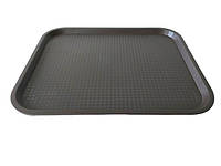 Поднос пластиковый прямоугольный для столовой Разнос для кафе 45,5 * 36 / 41,5 * 32 cm H 2 cm IKA SHOP