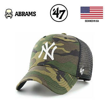 Кепка \'47Brand NY Cap | Camo (White Logo) (One Size)