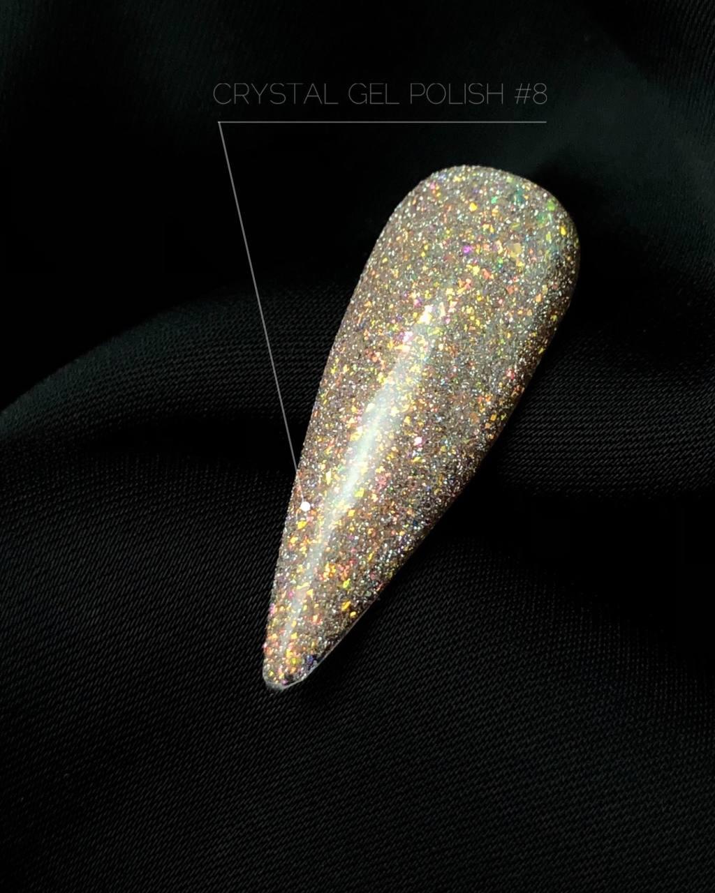 Світловідбивний гель-лак Crooz Crystal №8, 8 мл, фото 1