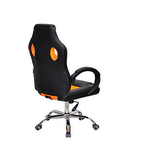 Геймерське крісло 110 Onder Mebli екошкіра, чорний/оранж, фото 2