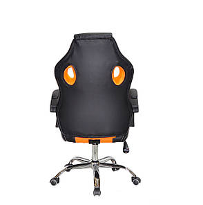 Геймерське крісло 110 Onder Mebli екошкіра, чорний/оранж, фото 2