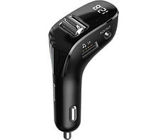 FM-модулятор Baseus Streamer F40 Bluetooth FM Launcher 15W 2 USB (CCF40-01) Гарантія 3 міс