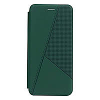 Чехол-книжка кожа Twist для Samsung Galaxy A03s Цвет 3, Dark Green от магазина style & step